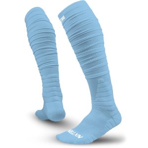   XTD® Scrunch Football Socks Columbia Blue