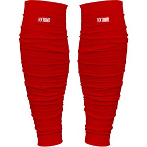   Scrunch Football Leg Sleeves Red