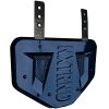   B-PLATE® Football Back Plate Chrome Navy Blue