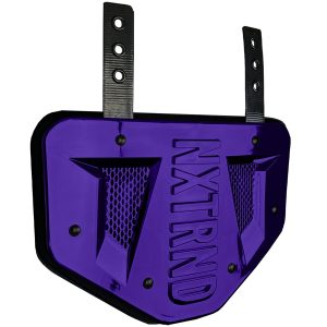   B-PLATE® Football Back Plate Chrome Purple