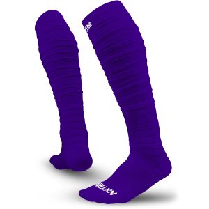   XTD® Scrunch Football Socks Purple