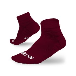   Quarter Socks Maroon (3-Pairs)